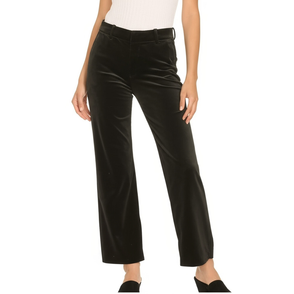 Gap Women Pants 14P Trousers Black High Rise Straight Sophisticated Workwear NEW